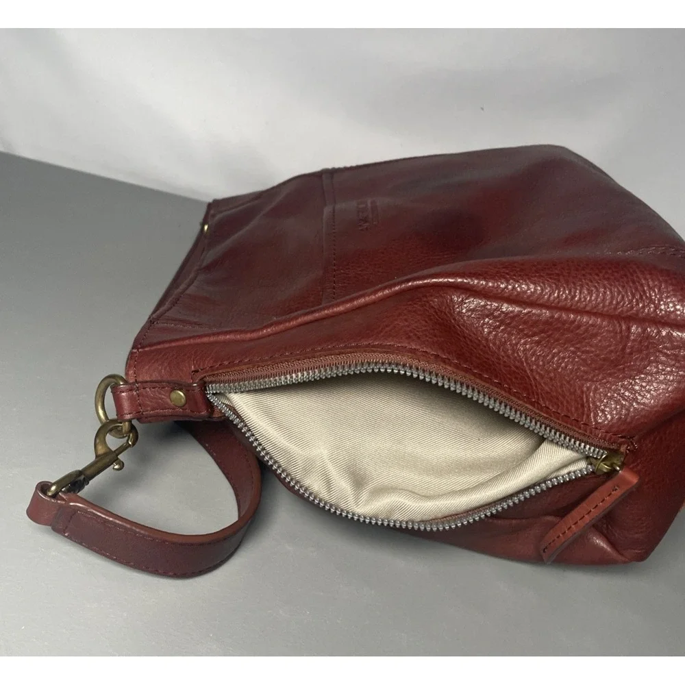 American Leather Co. Burgundy Shoulder Bag